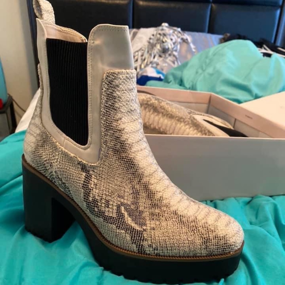 Snake skin boots
